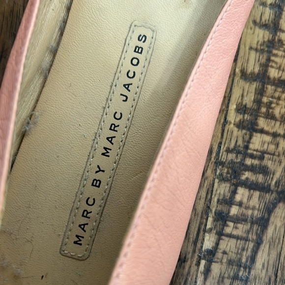 Marc by Marc Jacobs flats peach and orange leather size 37.5 or 6.5 to 7 - Picture 6 of 10